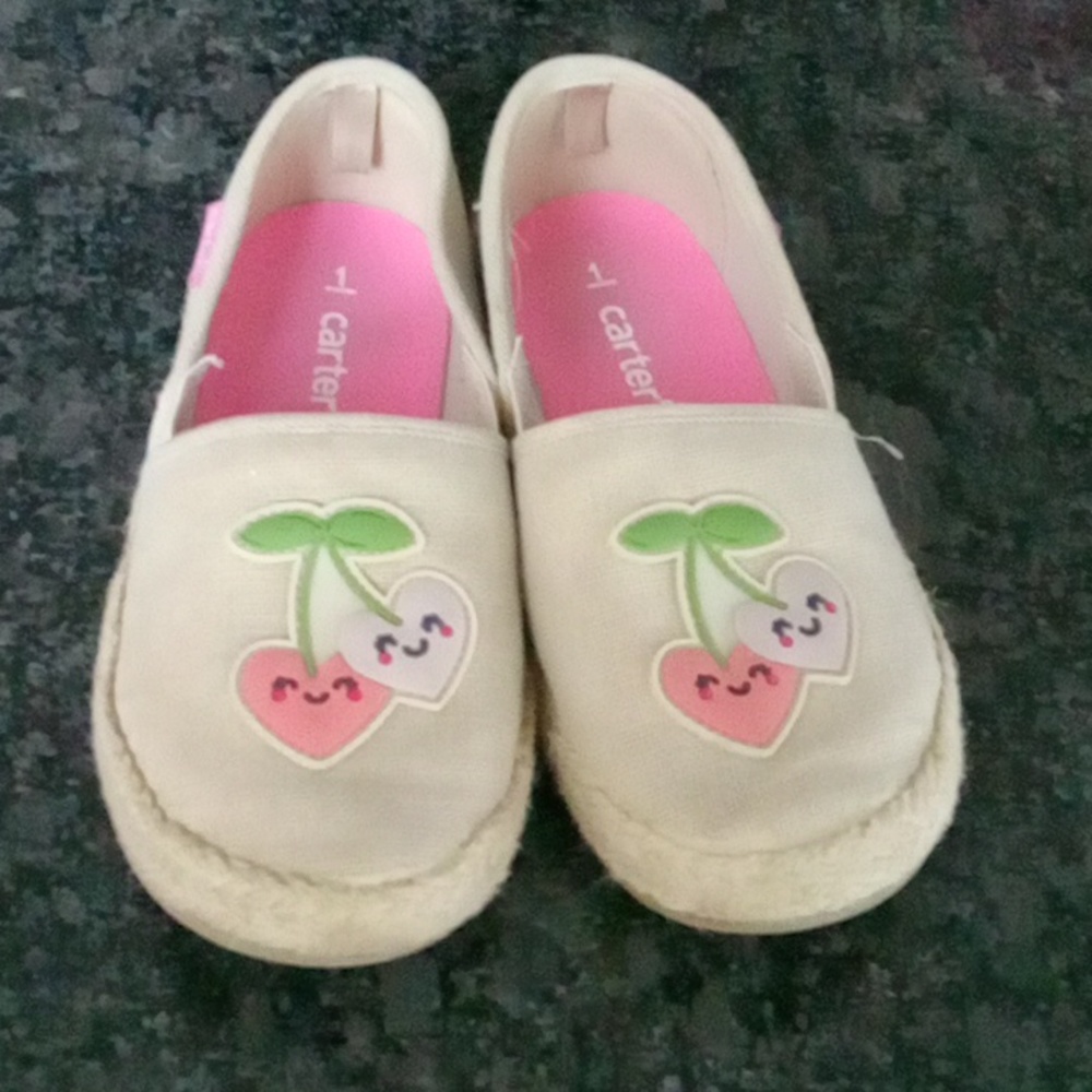 Carters heart cherry shoes